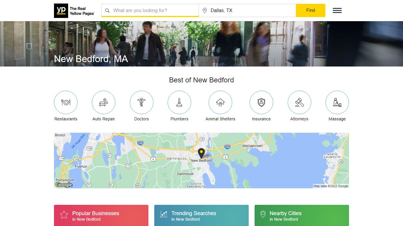 The Real Yellow Pages® - New Bedford, MA Directory - YP.com